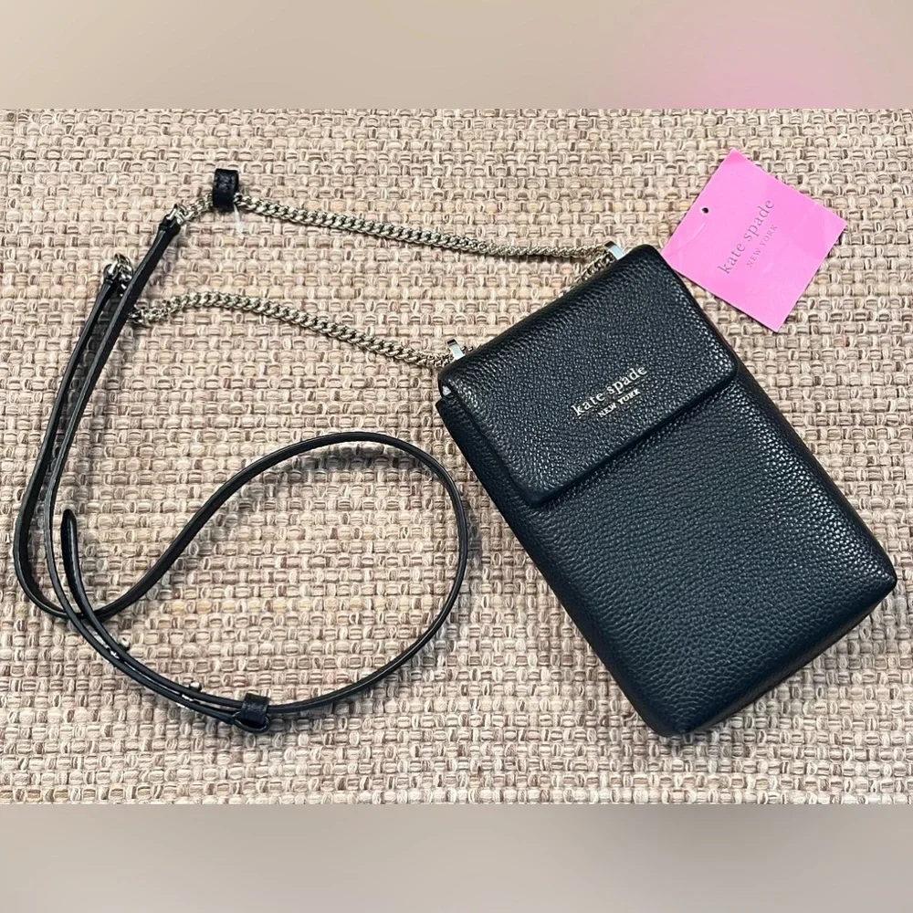 NWT Kate Spade NY Roulette Pebbled Leather North South Crossbody